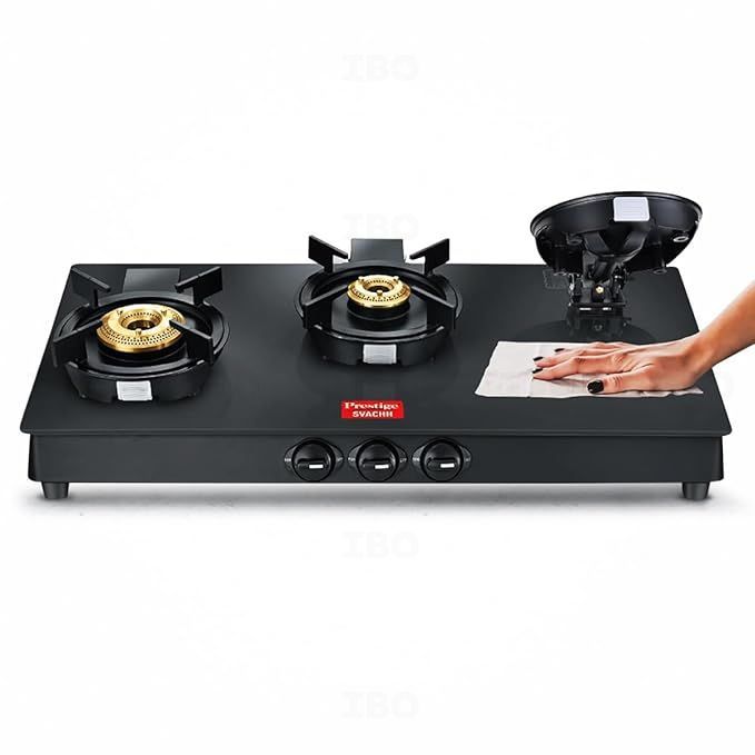 Buy Prestige Svachh Neo 3 Burner Manual Gas Stove on IBO Store Best Price. Genuine Products Quick Delivery Pay on Delivery