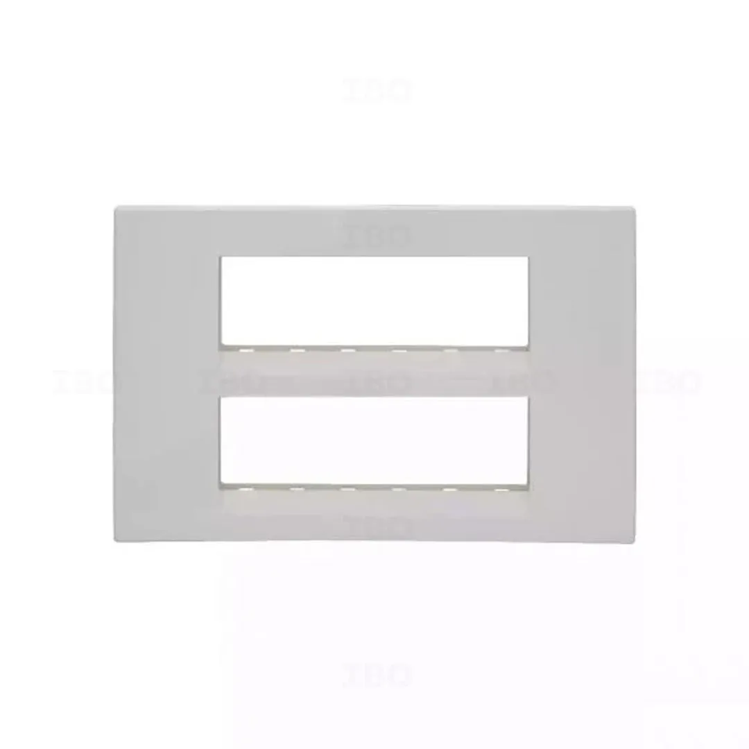 L&T enGem 12 Module Glossy White Switch Board Plate