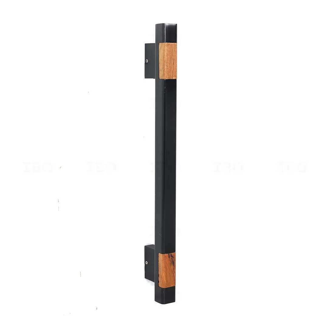 Nimmi 645300BKWDNIGPH Black-Wood  12 in. Aluminium Door Handle