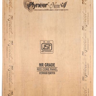 Plyneer Neem 7 ft. x 4 ft. 12 mm MR Plywood