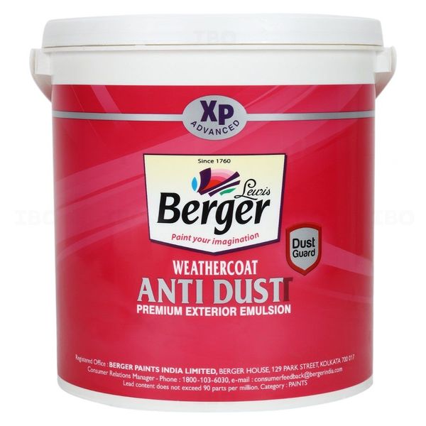 Berger Paints WeatherCoat Anti Dustt 4 L P0 Base Interior Emulsion - Base