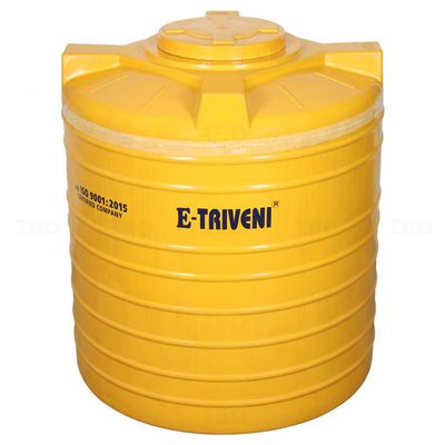 E-Triveni 3 Layer Yellow 1000 L Overhead Tank