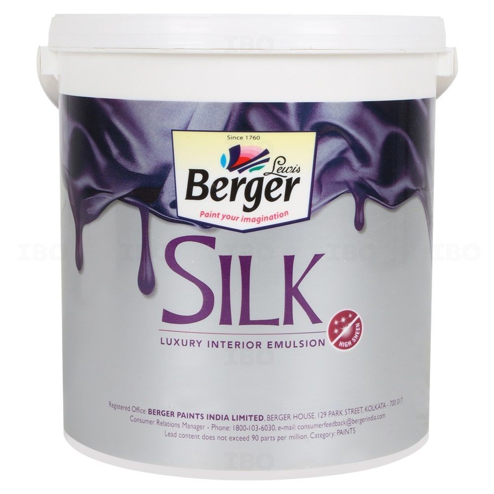 Berger Paints Silk Luxury 4 L P0 Base Interior Emulsion - Base
