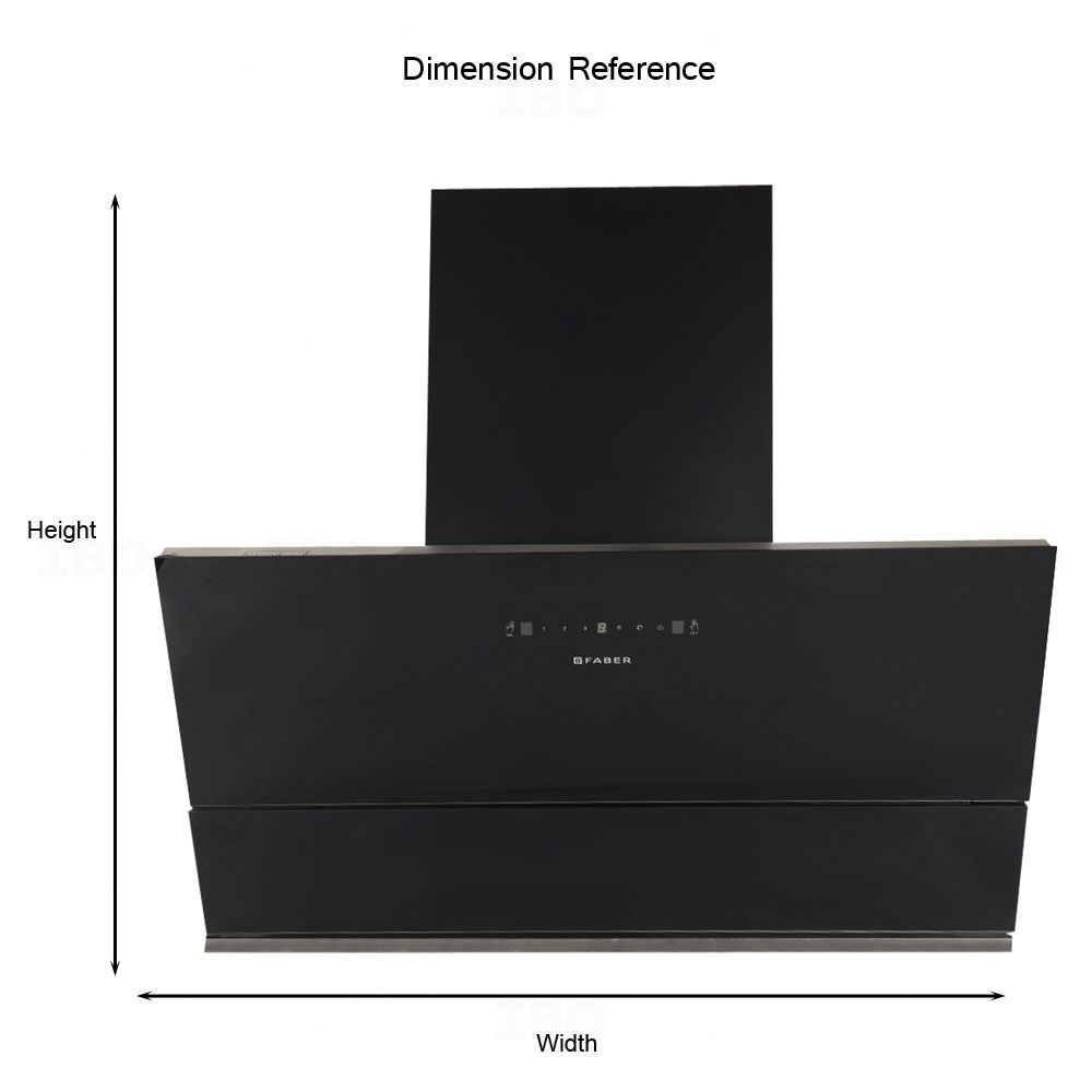 Faber Apex 90 cm 1350 m HR Auto Clean Angular Kitchen Chimney