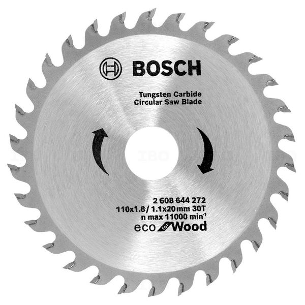 Bosch 2608644660  Eco Series 110x1.8/1.1x20mm 30Teeth 25pcs Circular Saw Blade