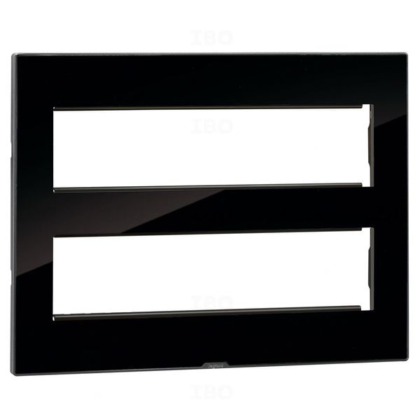 Legrand Myrius Nextgen 16 Module Glossy Ice Black Switch Board Plate