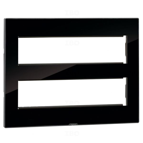 Legrand Myrius 16 Module Glossy Ice Black Switch Board Plate Legrand Myrius 16 Module Glossy Ice Black Switch Board Plate