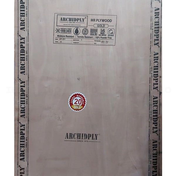 Archidply Gold 7 ft. x 4 ft. 6 mm MR Plywood Archidply Gold 7 ft. x 4 ft. 6 mm MR Plywood