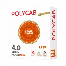 Polycab Optima+ 4 sq mm Black 90 m PVC Insulated Wire