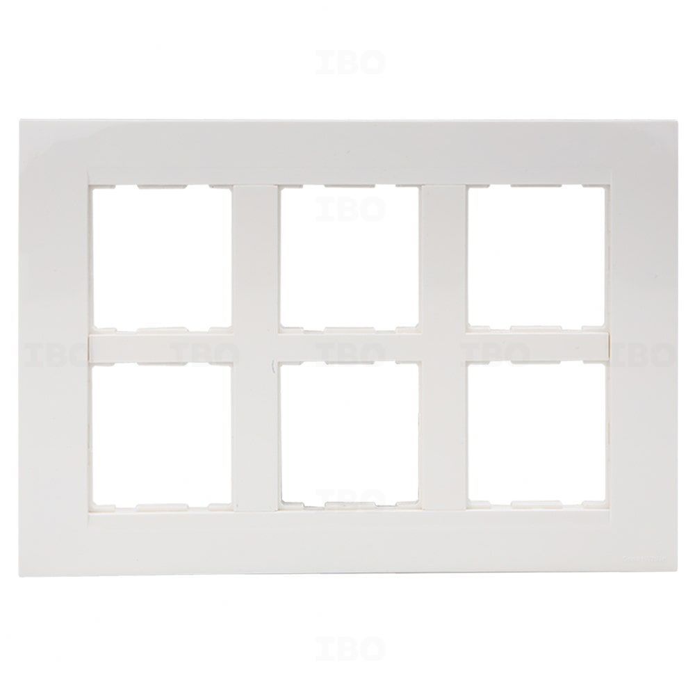 GreatWhite Fiana 12 Module Semi-Glossy White Switch Board Plate GreatWhite Fiana 12 Module Semi-Glossy White Switch Board Plate