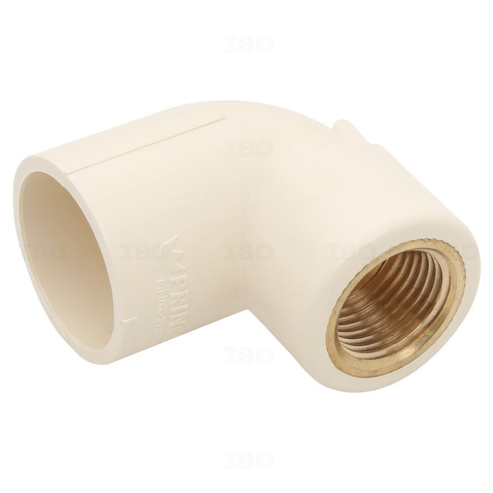 Prince FlowGuard Plus 1 x 1/2 in. (25 x 15 mm) CPVC Brass Elbow Prince FlowGuard Plus 1 x 1/2 in. (25 x 15 mm) CPVC Brass Elbow