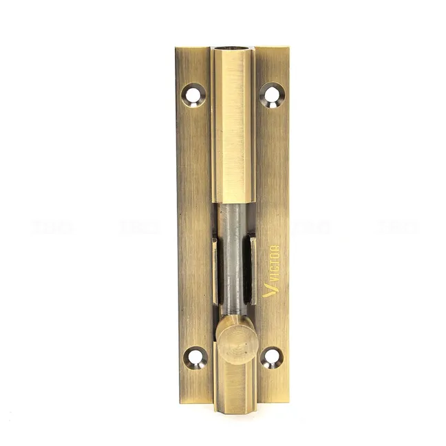 Victor VHTB49AN Antique 4 in. Brass Tower Bolt Victor VHTB49AN Antique 4 in. Brass Tower Bolt