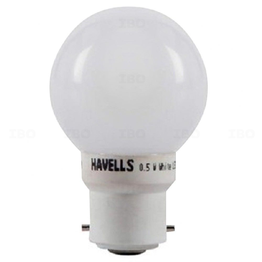 Havells Adore 0.5 W B22 White LED Night Bulb