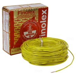 Finolex Gold 1 sq mm Yellow 90 m FR PVC Insulated Wire