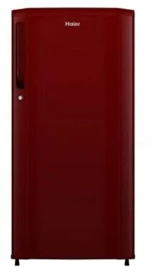 Haier 165 L, Burgundy Red Finish Direct Cool Refrigerator HRD-1851BBR-P