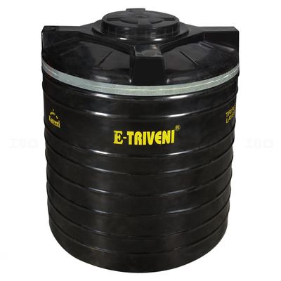 E-Triveni 3 Layer Black 1000 L Overhead Tank