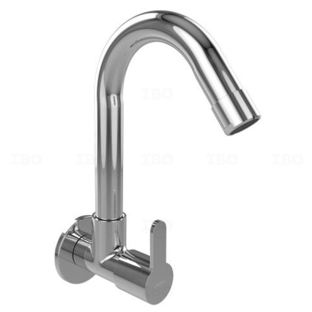 Cera Victor Wall Mounted Silver Sink Tap