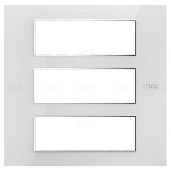 GM Casaviva 18 Module Glossy White Switch Board Plate GM Casaviva 18 Module Glossy White Switch Board Plate