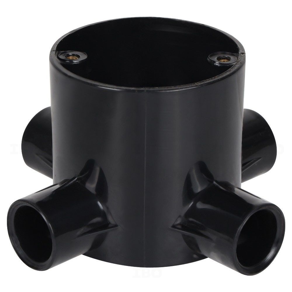 Precision 19 mm PVC Circular Box - Intersection 4 Way Precision 19 mm PVC Circular Box - Intersection 4 Way