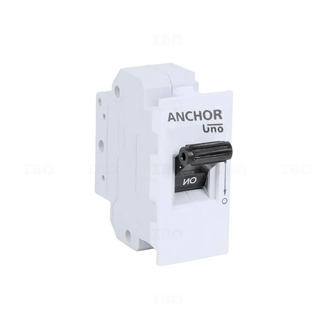 Anchor Roma 25A C Type Single Pole Mini Modular MCB with Silver Plate Anchor Roma 25A C Type Single Pole Mini Modular MCB with Silver Plate