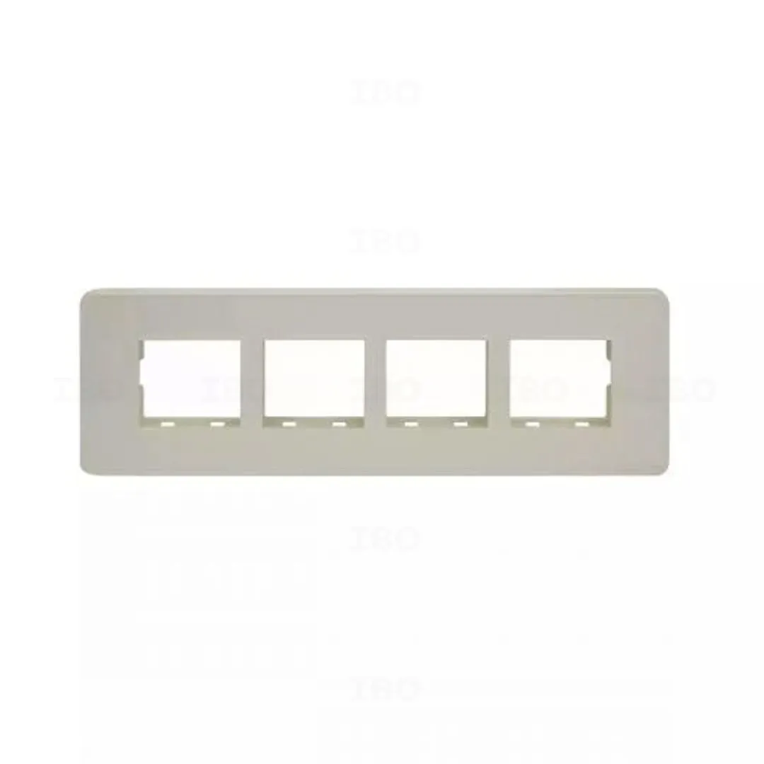 L&T enGem 8 (H) Module Glossy White Switch Board Plate