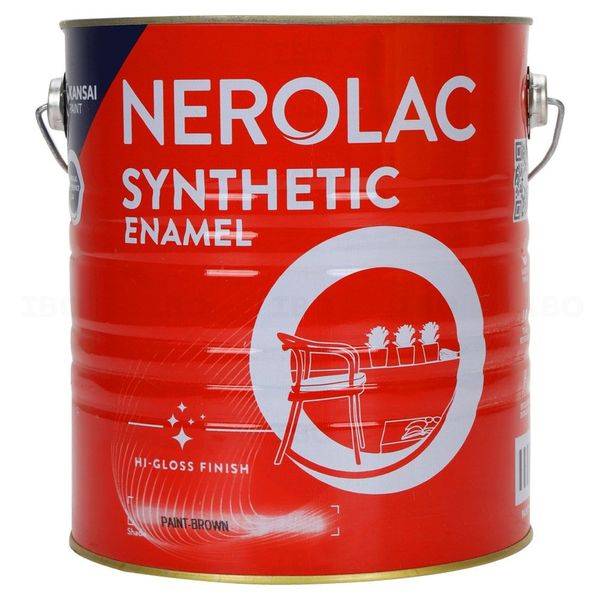 Nerolac Synthetic 4 L Brown Enamel-Color