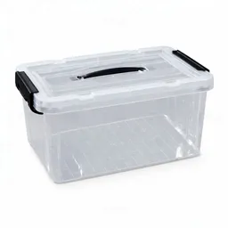 Tranx Plastic Storage Box with Lid 33 x 23.5 x 20.5 cm- 15 Litre
