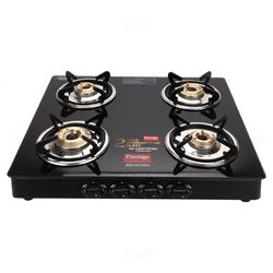 Prestige Marvel Stainless Steel & Toughened Glass Gas Stove with Manual Ignition