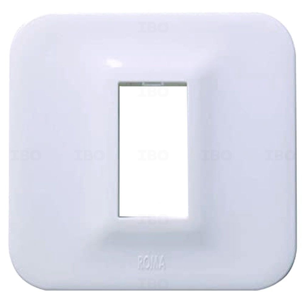 Anchor Roma Urban 1 Module Glossy White Switch Board Plate