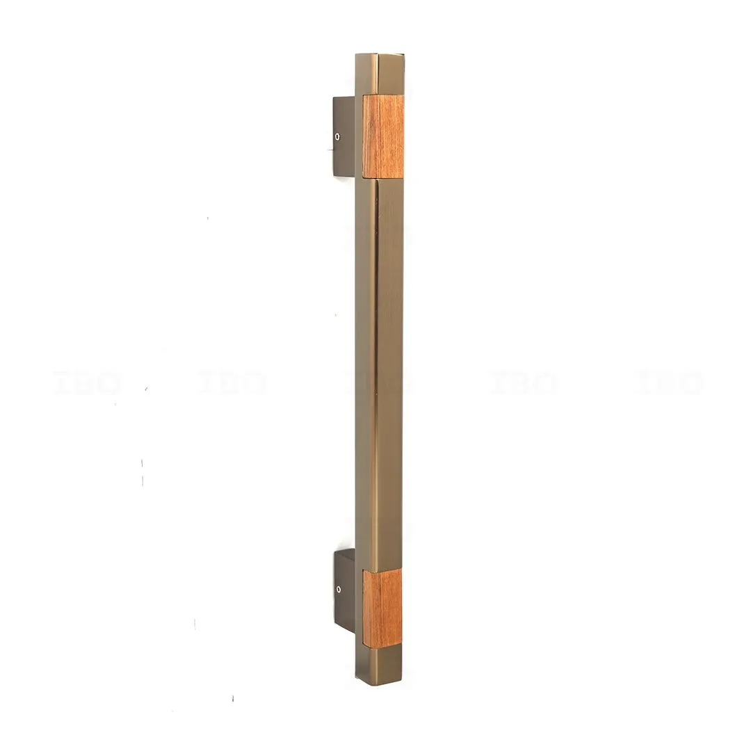 Nimmi 645300SSWDNIGPH SS Matte-Wood 12 in. Aluminium Door Handle