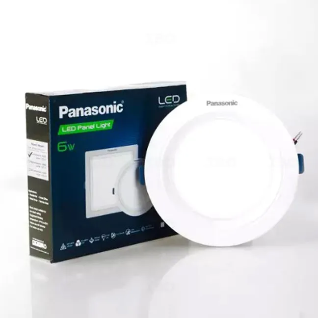 Panasonic 6W 3000K Round Concealed LED Panel Light Panasonic 6W 3000K Round Concealed LED Panel Light