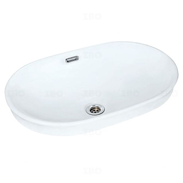 Jaquar SOLO 400 mm x 600 mm x 185 mm White Drop-in Basin Jaquar SOLO 400 mm x 600 mm x 185 mm White Drop-in Basin