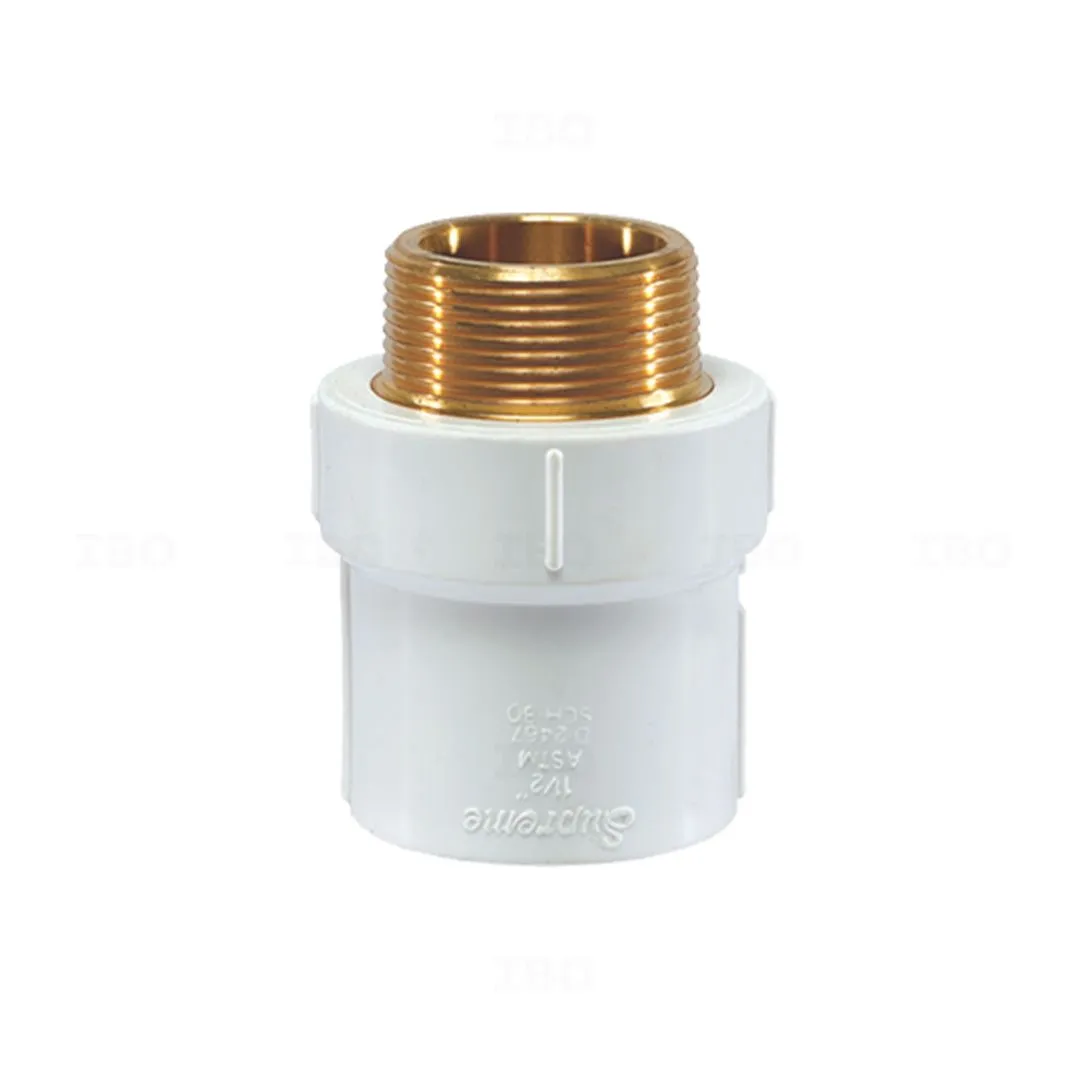 Supreme Lifeline 1 x1 in. (25x 25mm) CPVC Adaptor - MTA (Brass) Water Pipe Fitting Supreme Lifeline 1 x1 in. (25x 25mm) CPVC Adaptor - MTA (Brass) Water Pipe Fitting