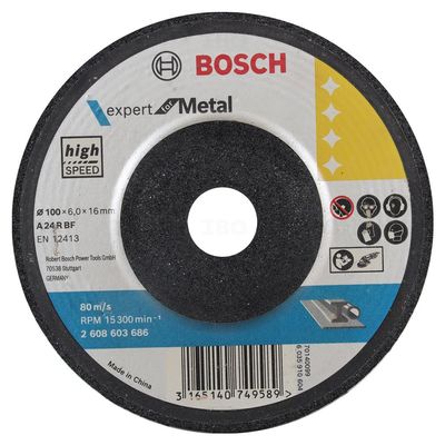 Bosch 2608603686  100x6x16mm Metal Grinding Wheel