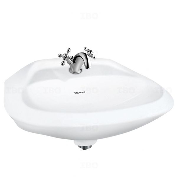 Hindware WINDSOR 460 mm x 360 mm Star White Wall hung Basin