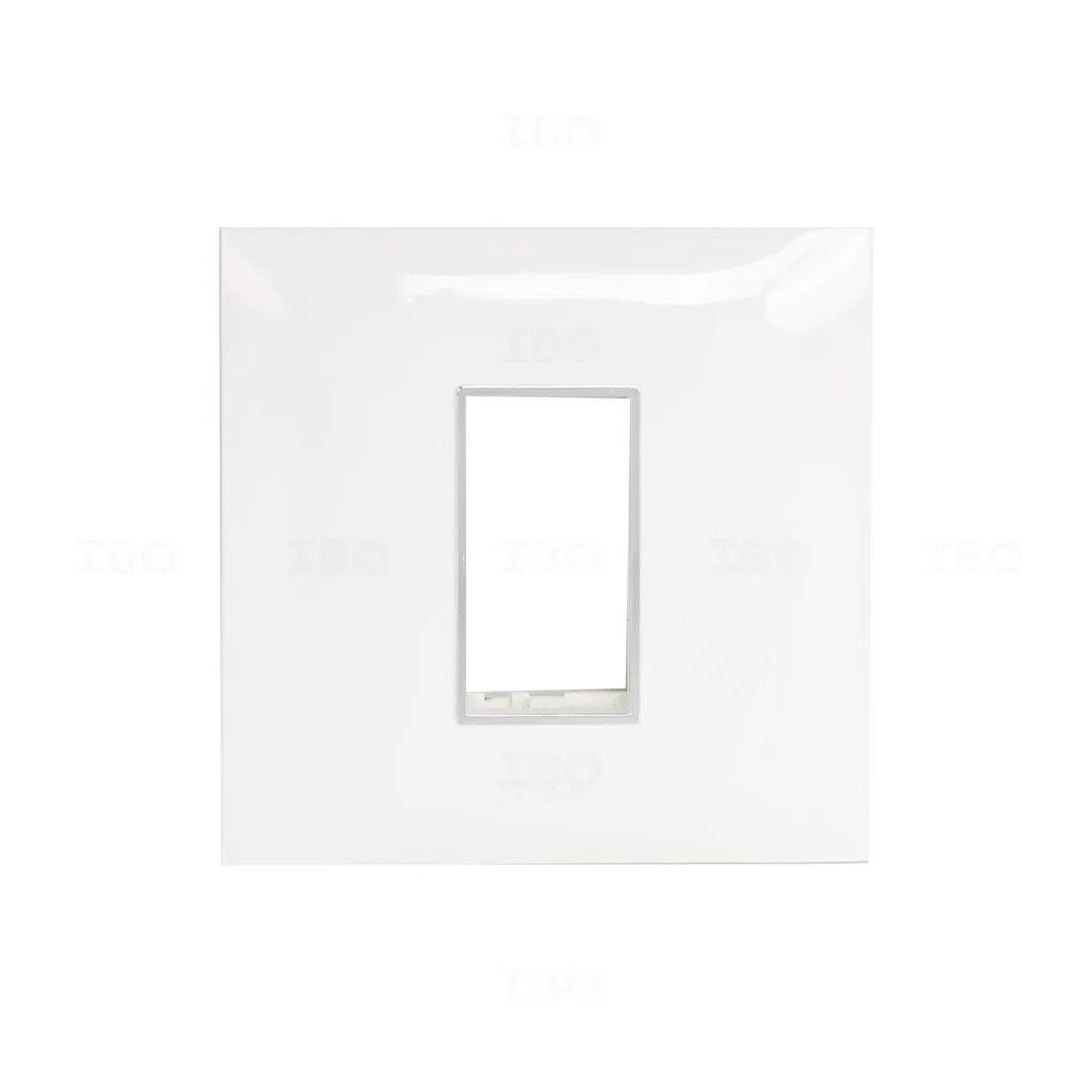 Lisha S7 Turbo Chrome 1 Module Glossy Classic White Switch Board Plate Lisha S7 Turbo Chrome 1 Module Glossy Classic White Switch Board Plate