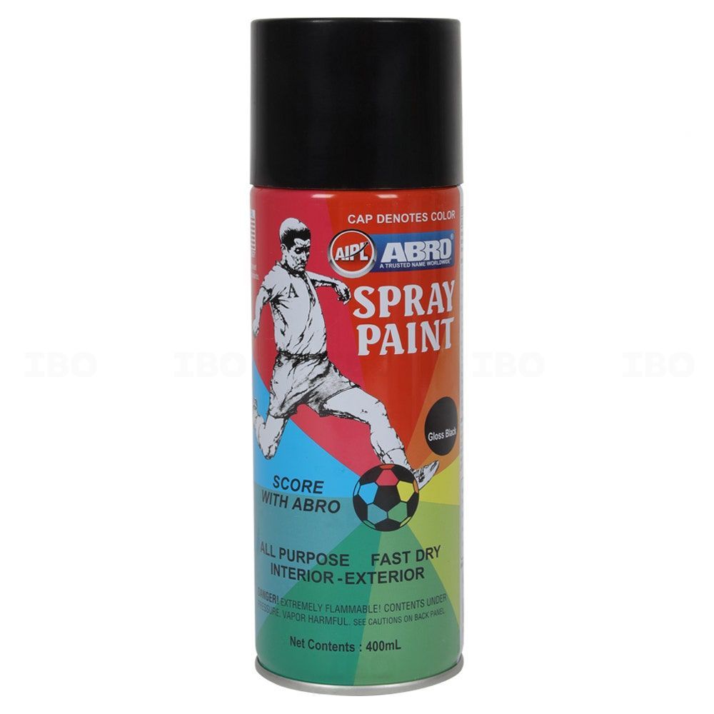 ABRO Gloss Black 400 ml Spray Paint