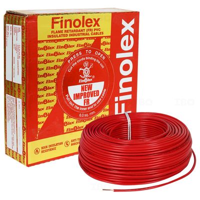 Finolex Gold 6 sq mm Red 90 m FR PVC Insulated Wire