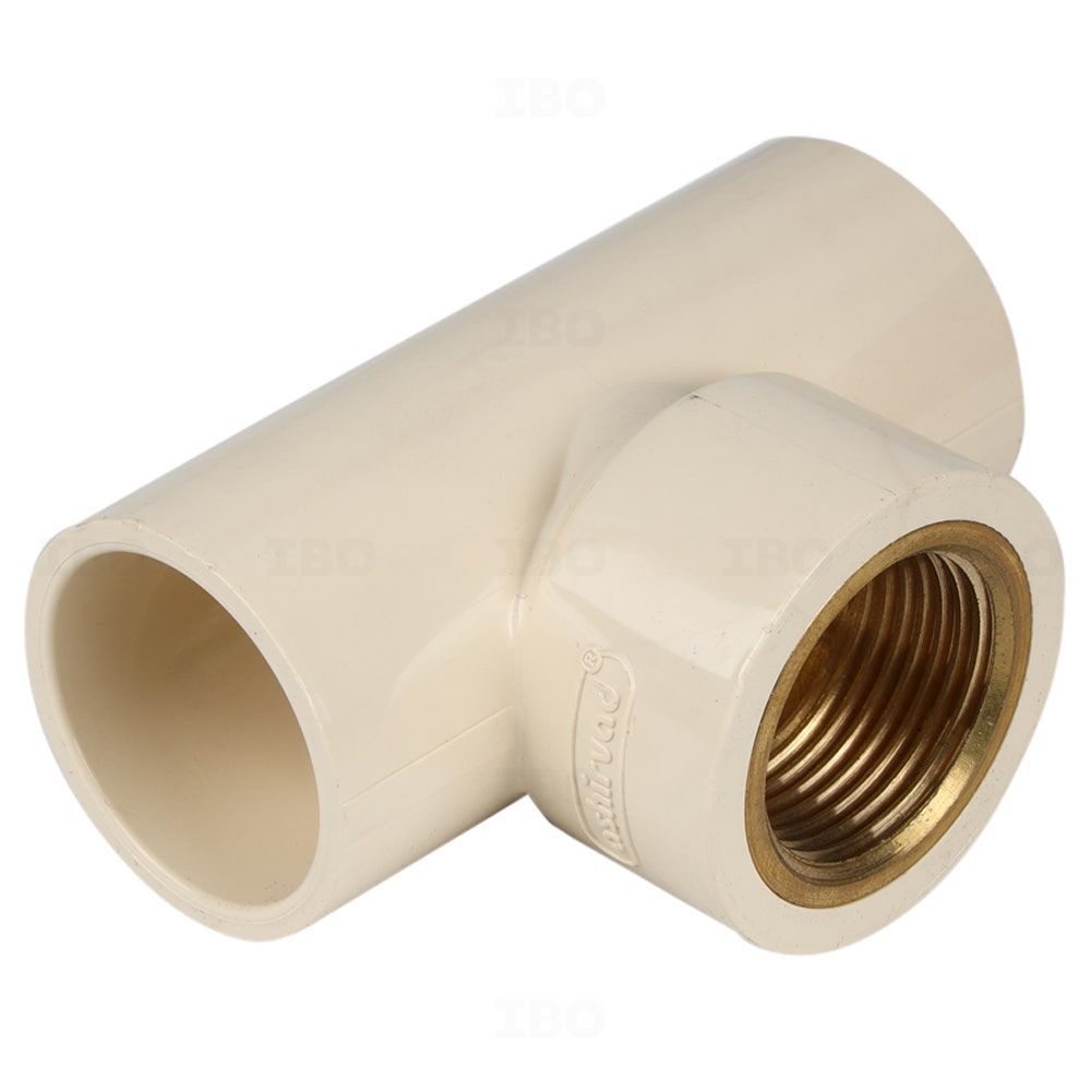 Ashirvad FlowGuard Plus 1 x 1 x ¾ in. (25 x 25 x 20 mm) CPVC Brass Tee