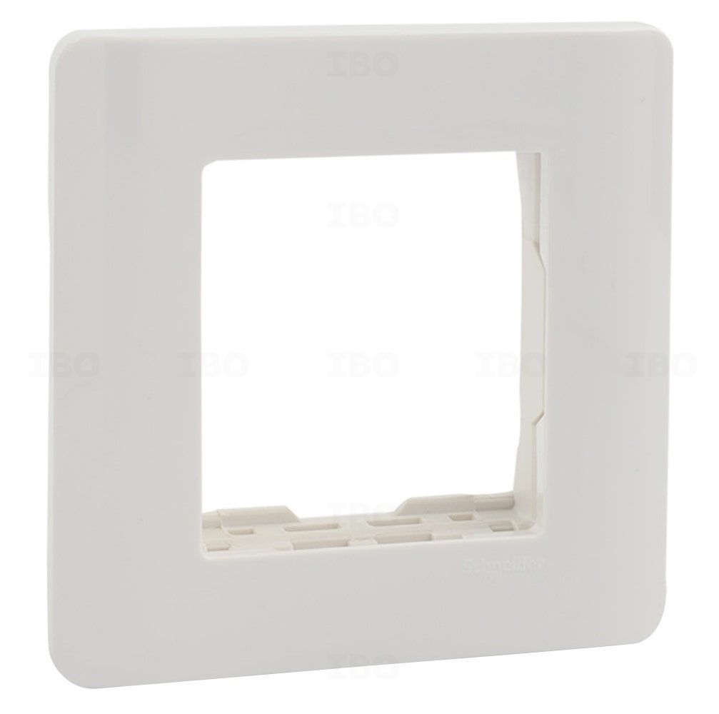 Schneider Zencelo 2 Module Glossy White Switch Board Plate