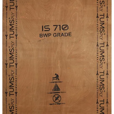 TumsPly Rocket 8 ft. x 4 ft. 9 mm BWP/Marine Plywood TumsPly Rocket 8 ft. x 4 ft. 9 mm BWP/Marine Plywood