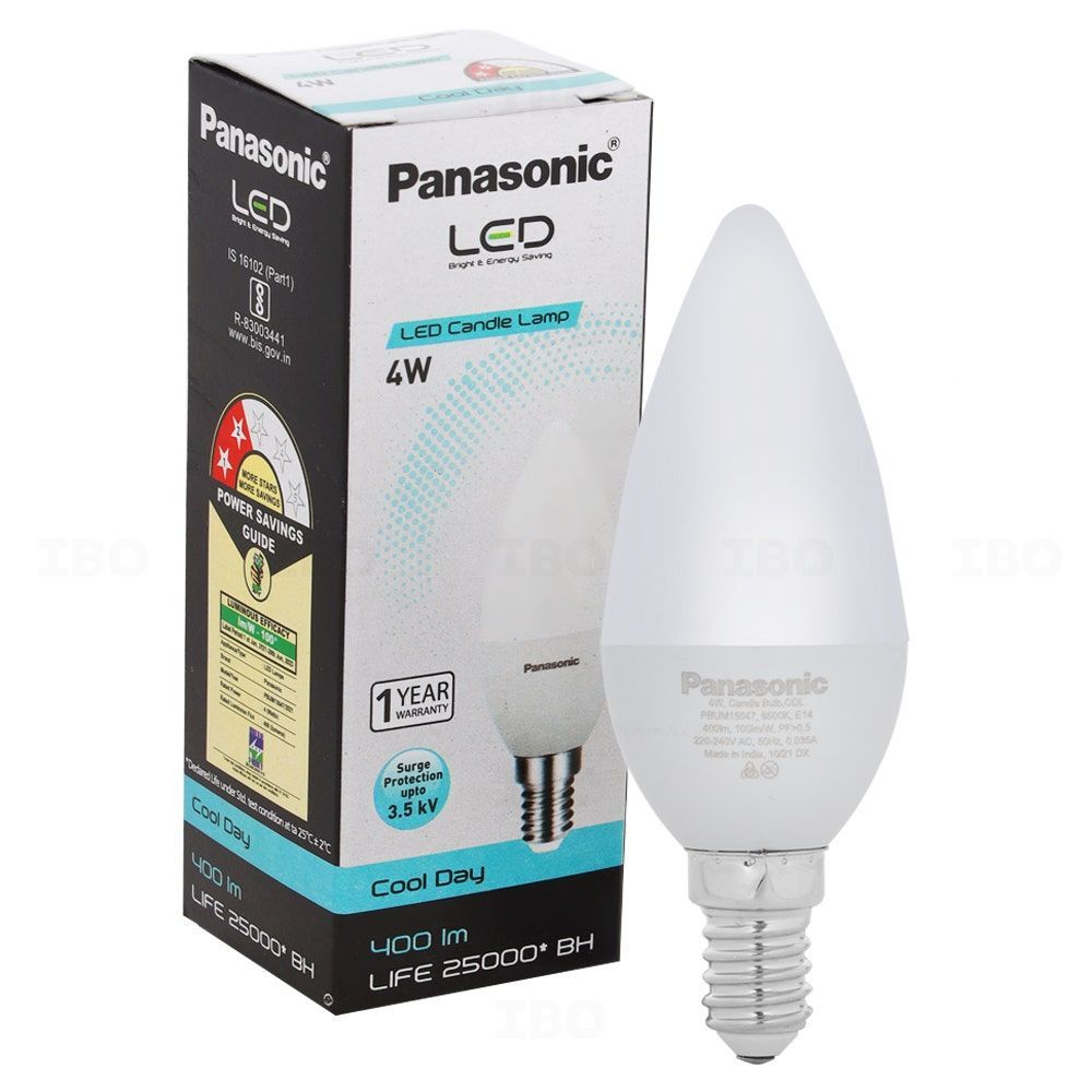 Panasonic Candle Light Lamp 4 W E14 Cool Day Light LED Bulb