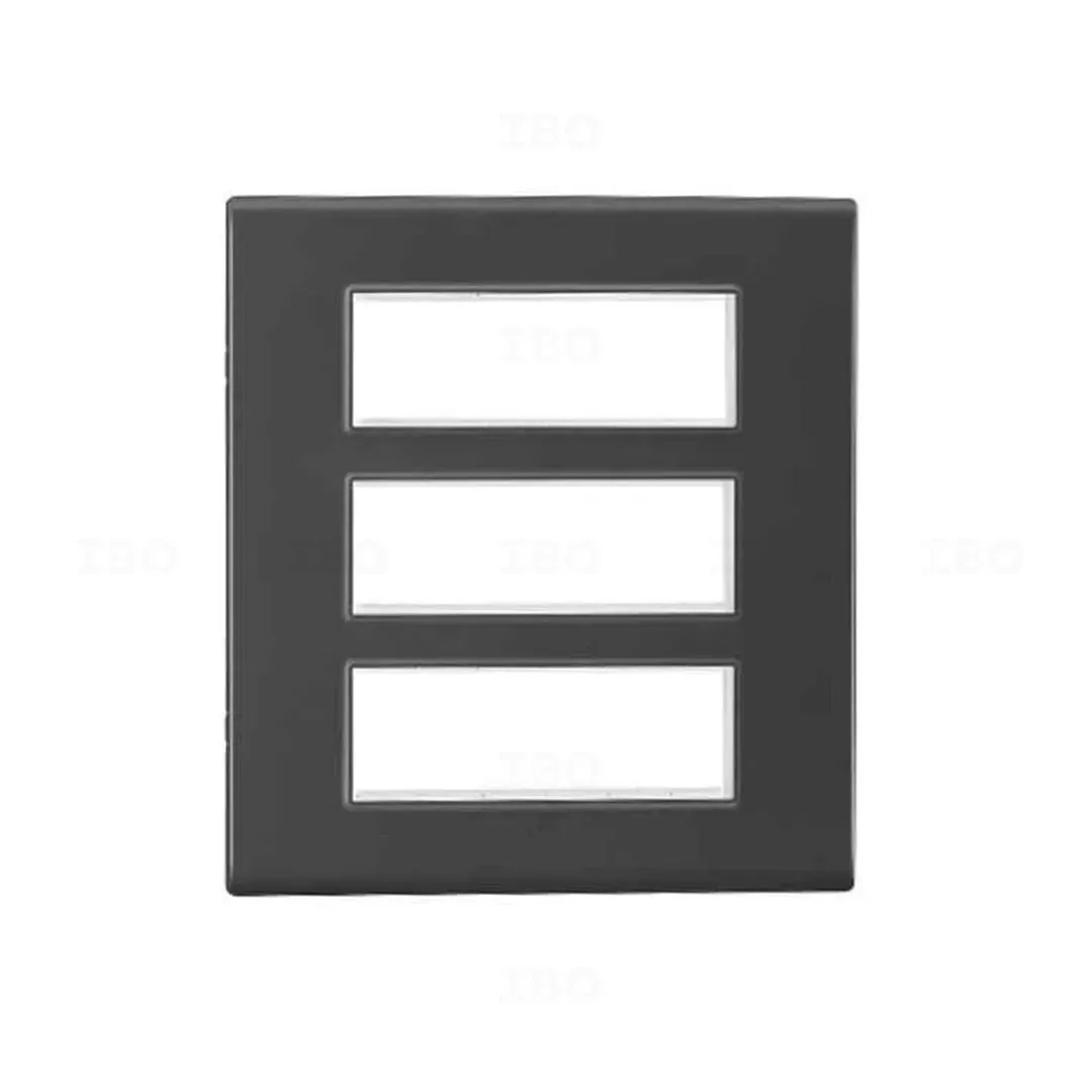 Legrand Allzy 18 Module Matte Matt Black Switch Board Plate