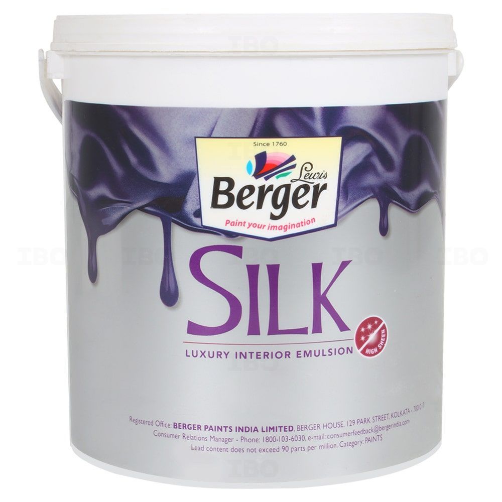 Berger Paints Silk Luxury 3.6 L W1 Base Interior Emulsion - Base