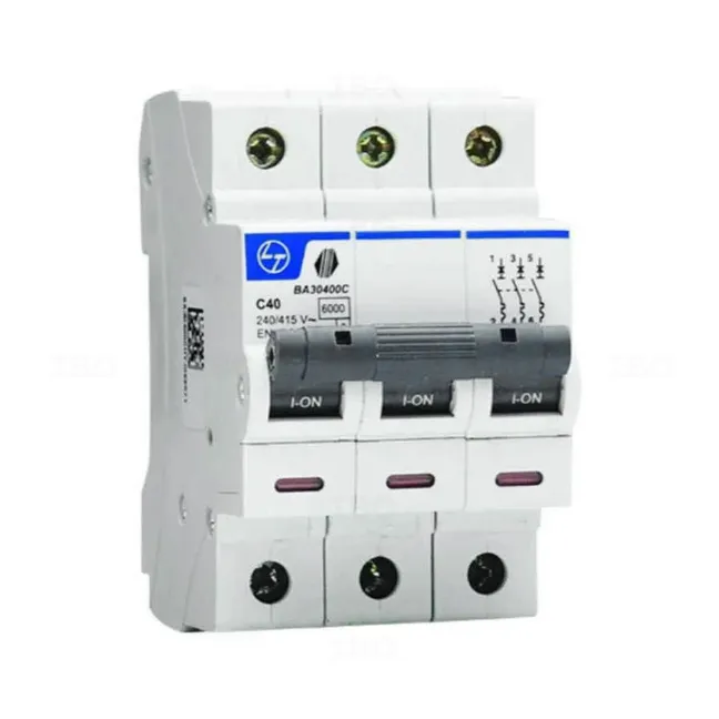 L&T Tripper Triple Pole 40 A C Curve MCB