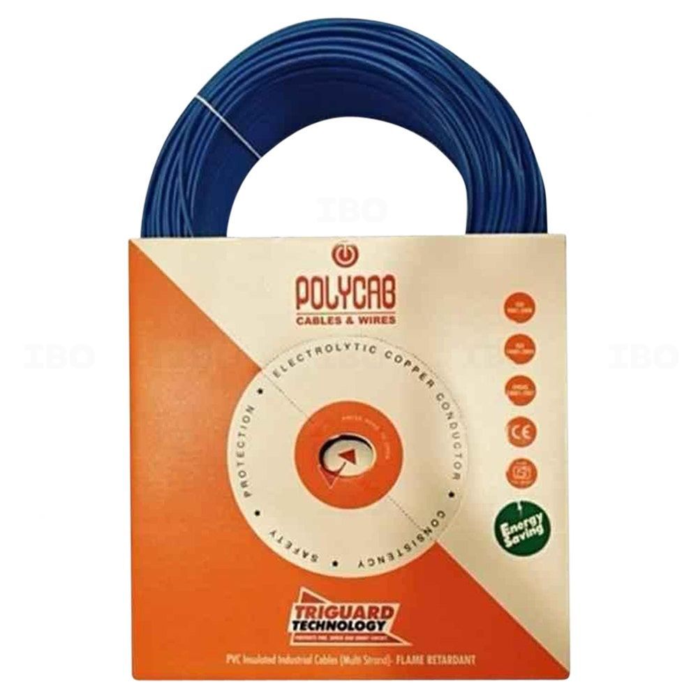 Polycab Optima Plus 6 sq mm Blue 90 m PVC Insulated Wire