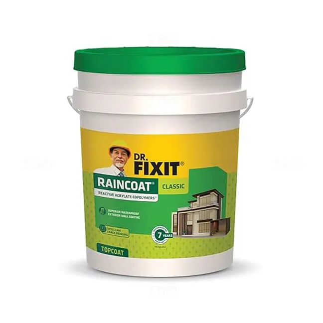 Dr. Fixit Raincoat Classic White 20 L Wall Waterproofing Dr. Fixit Raincoat Classic White 20 L Wall Waterproofing