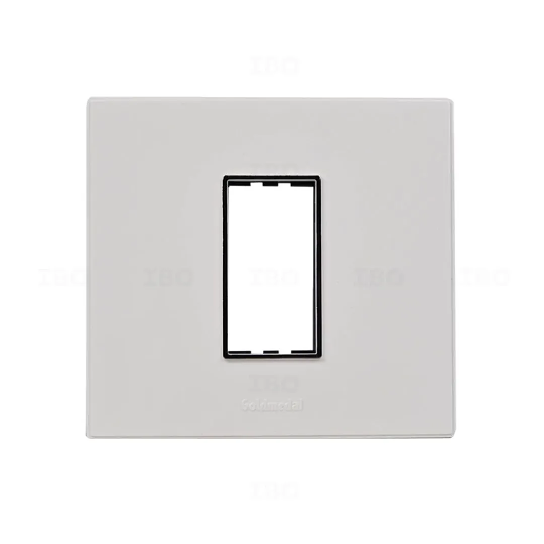 Goldmedal Air A3 1 Module Glossy Absolute White Switch Board Plate Goldmedal Air A3 1 Module Glossy Absolute White Switch Board Plate