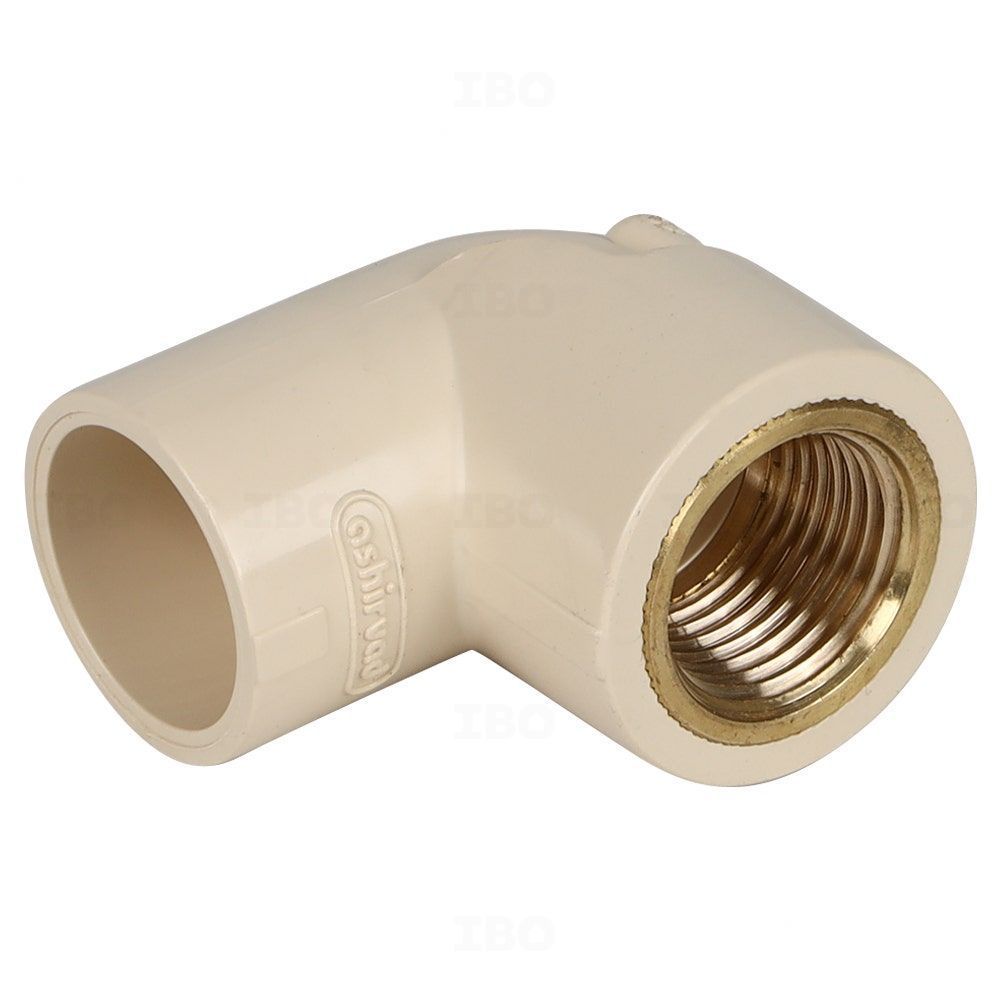 Ashirvad FlowGuard Plus ¾ x ½ in. (20 x 15 mm) CPVC Brass Elbow Ashirvad FlowGuard Plus ¾ x ½ in. (20 x 15 mm) CPVC Brass Elbow