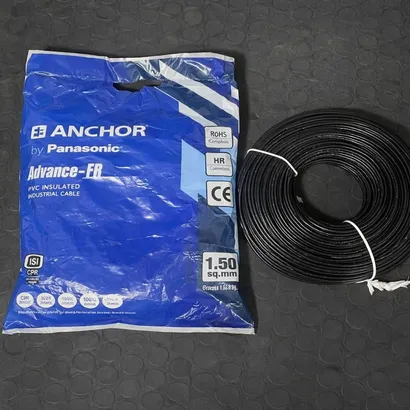Anchor Advance FR 1.5 sq mm Black 180 m FR PVC Insulated Wire Anchor Advance FR 1.5 sq mm Black 180 m FR PVC Insulated Wire